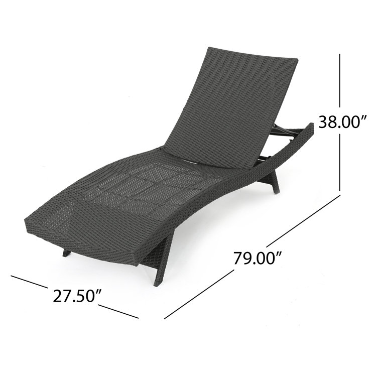 Rebello reclining best sale chaise lounge